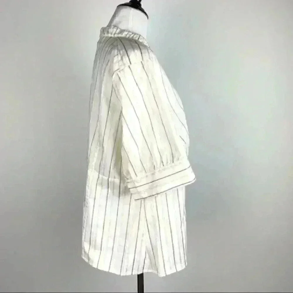 Lane Bryant top size 14/16 Multicolored pinstriped